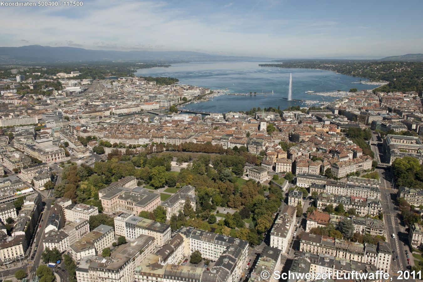Genf / Genève, im Vordergrund; Universität (Position: 2'500'125.79, 1'117'230.75)